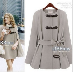 2011 cloak slim medium-long trench cashmere overcoat outerwear