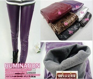 2011 explosion models thickening warm mink cashmere imitation leather leggings warm pants snow wind