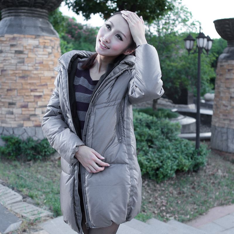 2011 female down coat large lapel slim new arrival