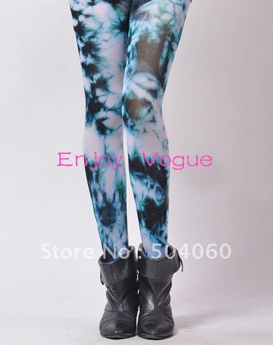 2011 HOT SALE PRODUCTS WOMEN'S FASHION TIE-DYE TIGHTS LEGGINGS PANTYHOSES 80 GRAM/PAIR