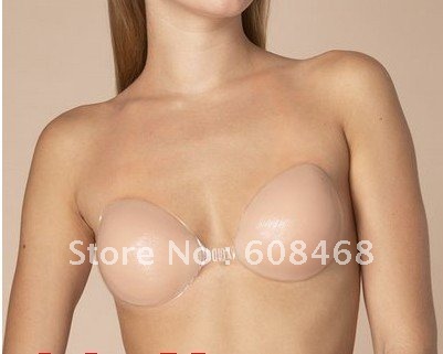 2011 hotselling Strapless Silicone Invisibe Self Adhesive Bra Reusable ( the thin style) +surpise gift!!!