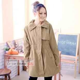 2011 maternity clothing autumn and winter maternity outerwear maternity trench 3361