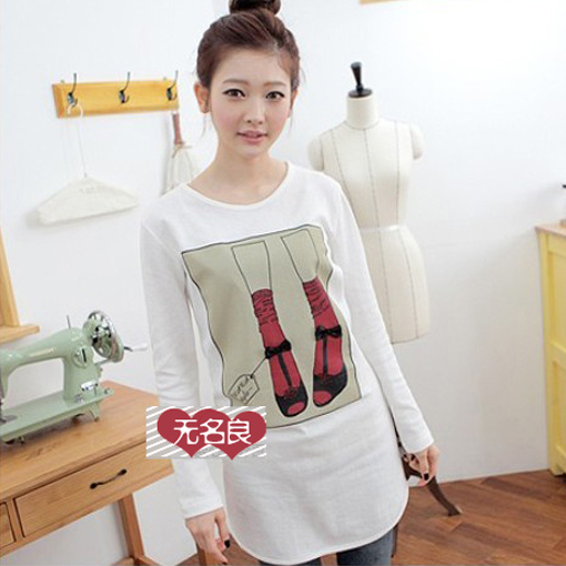 2011 maternity clothing spring and autumn fashion long-sleeve maternity t-shirt casual maternity top autumn and winter