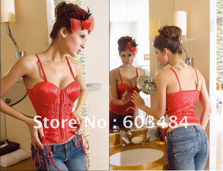 2011 new,CPAM FREE SHIPPING! sexy lingerie,sexy corset,sexy bustier,size S/M/L,DL5187