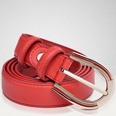 2011 new fashion genuine leather ladies' belt, simple cow hide belt, high-strength alloy buckle, two colors, belts, free shippin