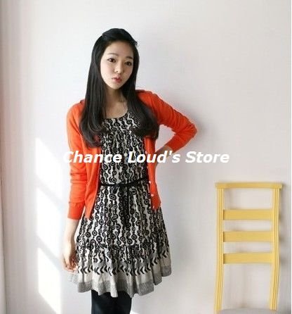 2011 Newest!Korean Style Sweater,Ladies knitting sweater with two cute pockets