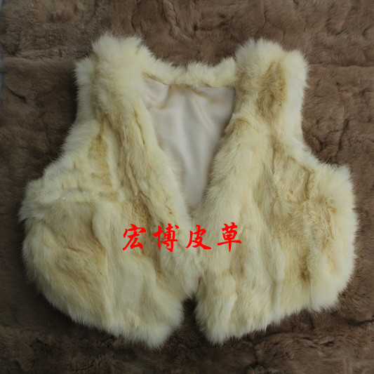 2011 rabbit fur short design vest