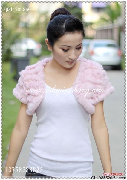 2011 rabbit fur small cape/ rabbit woven rabbit fur shawl forwomen/free shipping