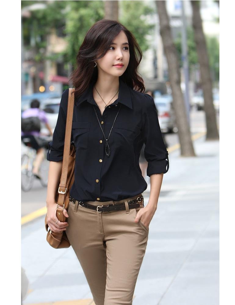 2011 spring new Hot sell Wholesale cotton shirt/women's shirt/ lady's shirt Free shipping cs-353