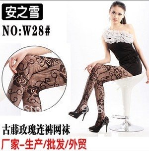 2011 W28 GuTeng rose tights jacquard sox restore ancient ways sox hollow out factory wholesale free shipping