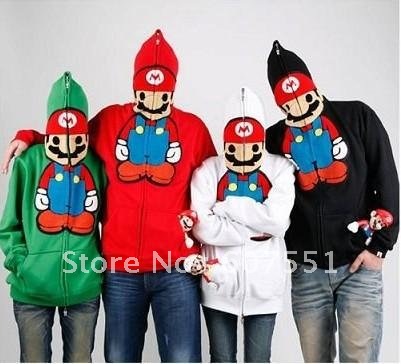 2011new arrival Super Mario couple jackets free shipping