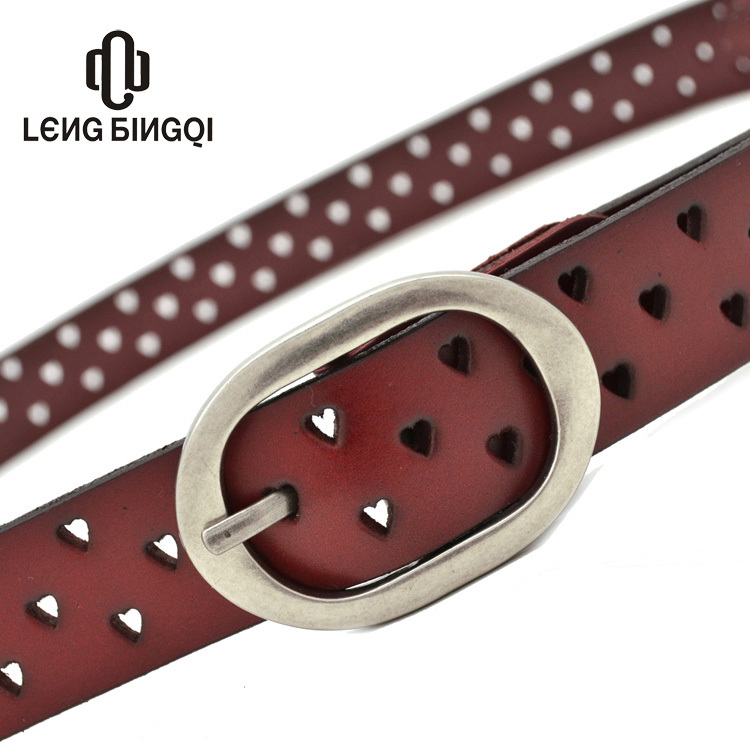 2012 2012 genuine leather women's belt genuine leather women's strap fashion cutout belt female strap