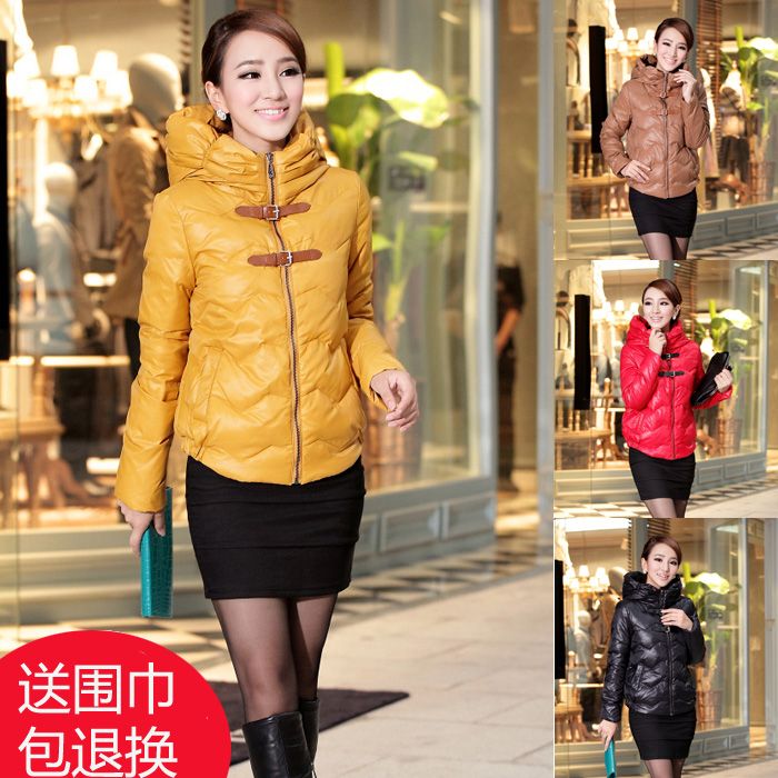 2012 2017b short design slim with a hood female down coat