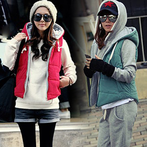 2012 all-match plus size vest female thickening cotton-padded thermal casual female autumn and winter irregular vest