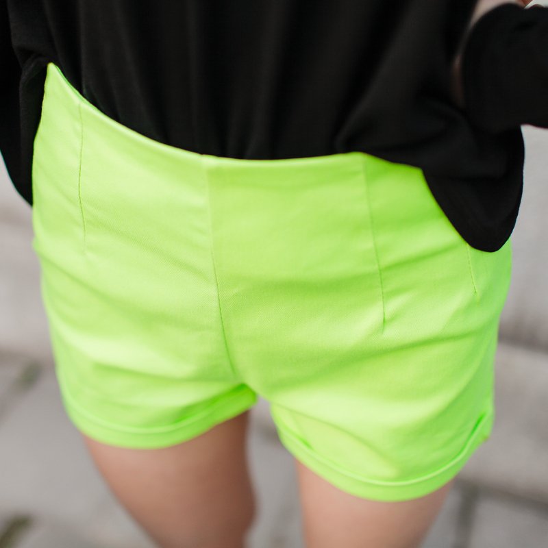 2012 AMIO fashion wind fluorescent high waist super shorts female s0088