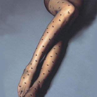 2012 Arrival Heart Pattern Stocking tights Old Black Fishnet Hose Panty Hose