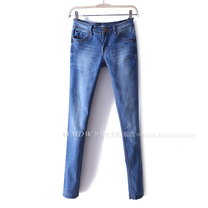 2012 autumn all-match slim wearing white brief paragraph women's casual jeans wk1350