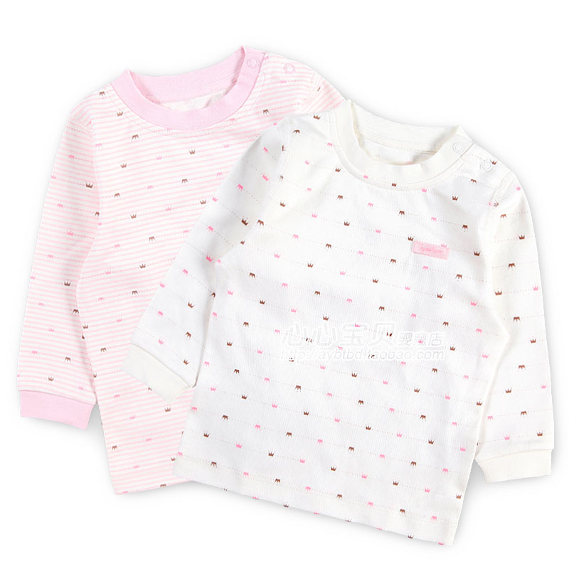 2012 autumn and winter 100% cotton baby underwear ny591-46-2 female child pullover top 2