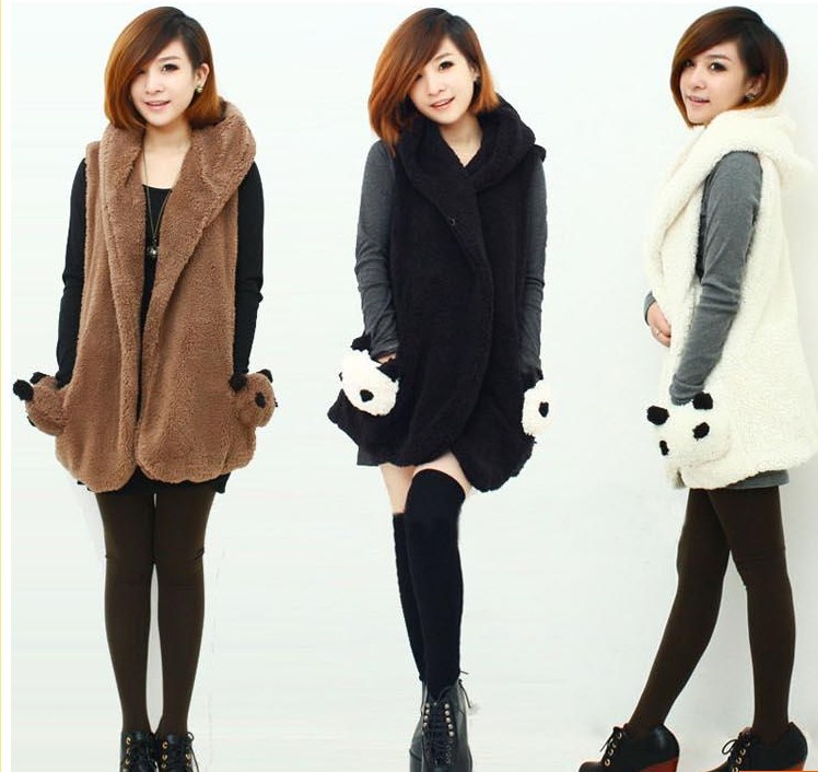 2012 autumn and winter berber fleece fashion personality all-match non-mainstream women's vest outerwear