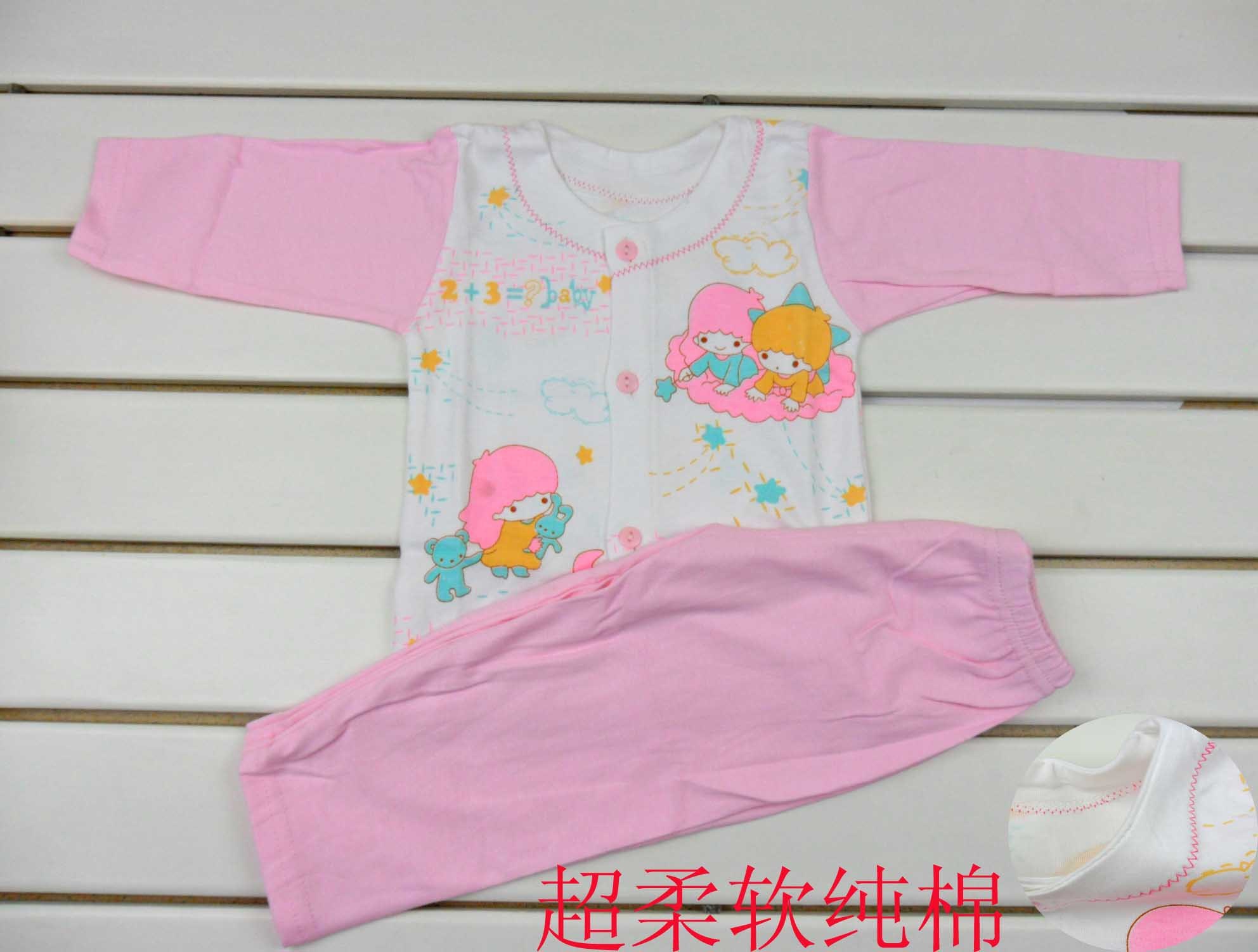 2012 autumn and winter child 100% cotton basic set lounge baby underwear twinset dual