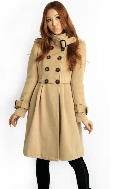 2012 autumn and winter Couture Long windbreaker coat | quality wool double breasted coat