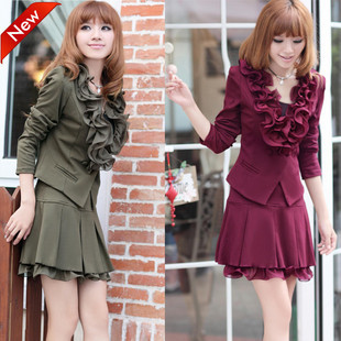 2012 autumn and winter fashion ol skirt formal professional set work wear professional women's work wear