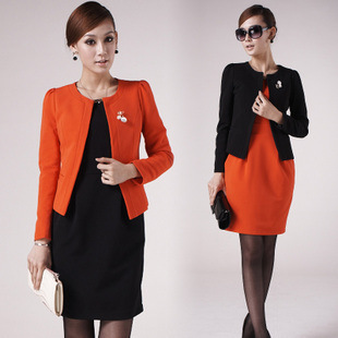 2012 autumn and winter fashion professional women's set formal skirt work wear female