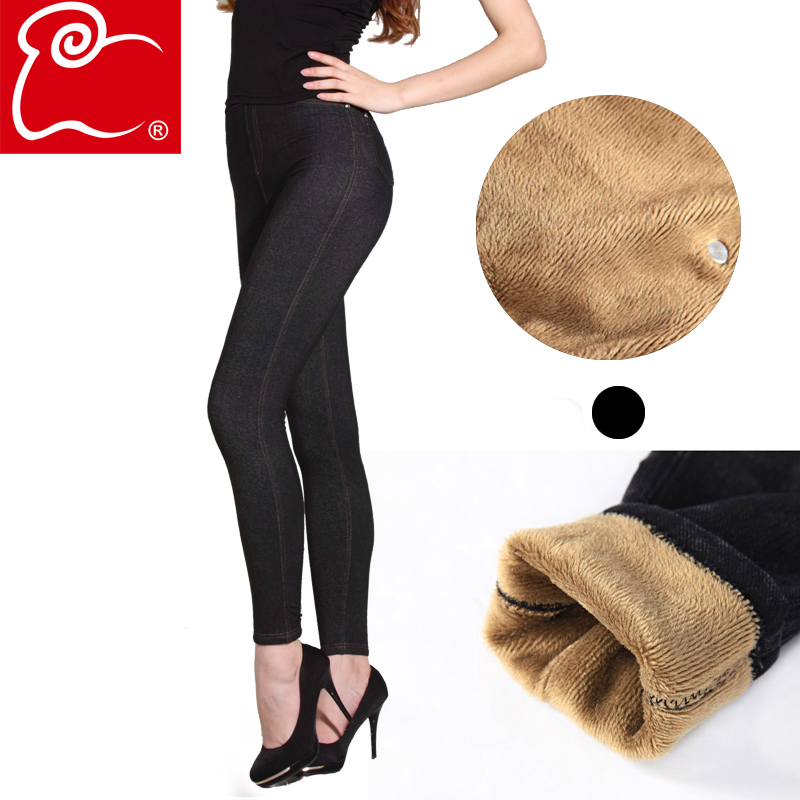 2012 autumn and winter fashionable  warm boot pants   jeans style