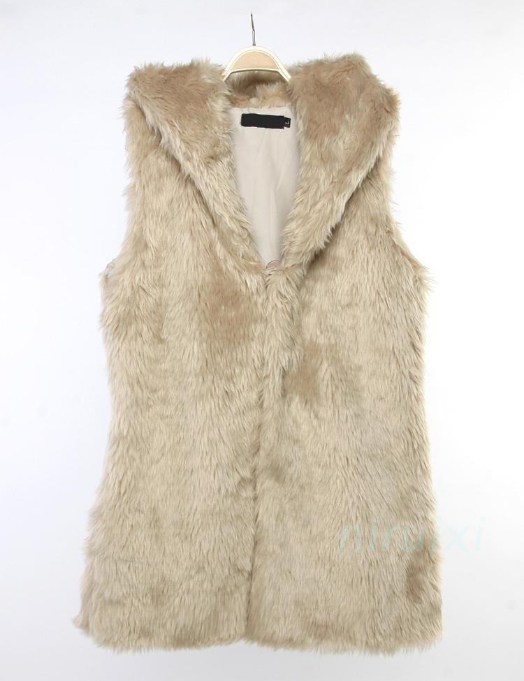 2012 autumn and winter faux fur coat long design vest