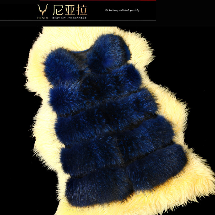 2012 autumn and winter fur raccoon fur vest outerwear