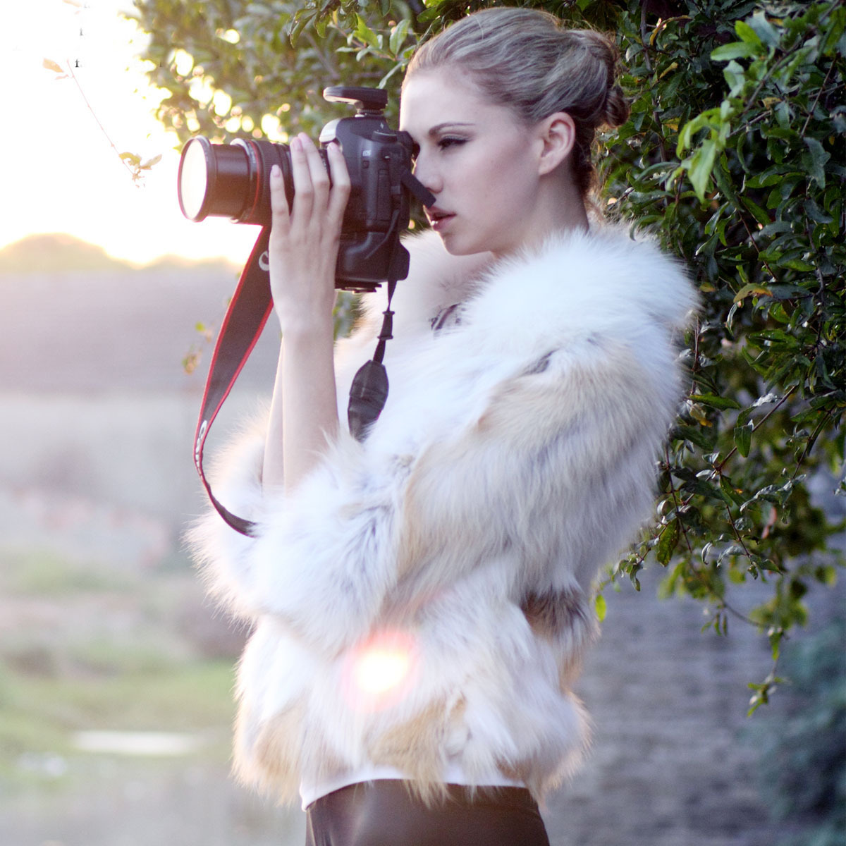 2012 autumn and winter high quality luxury fox fur light color fur coat