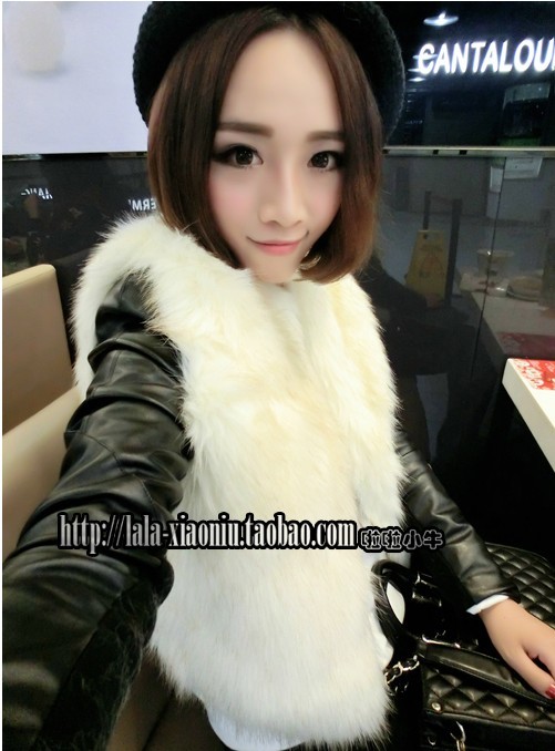 2012 autumn and winter hot-selling plus size clothing luxury medium-long fur vest outerwear overcoat