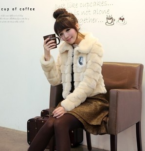 2012 autumn and winter hot-selling women's elegant sweet faux fur all-match sweater short jacket