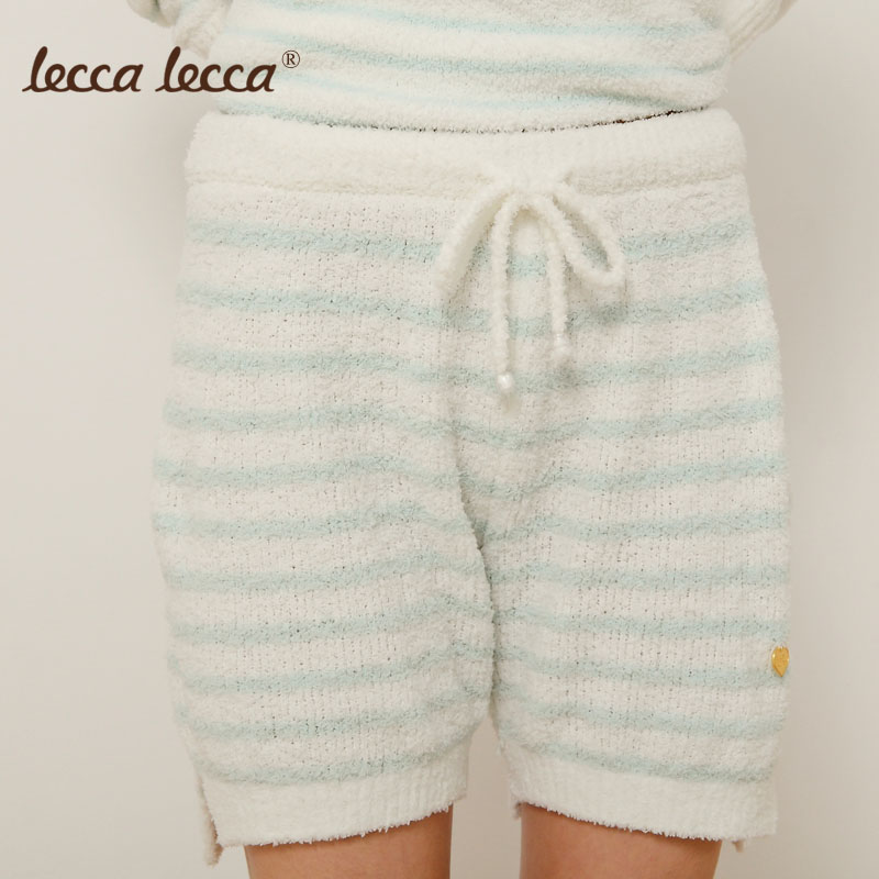 2012 autumn and winter leccalecca shaggier lounge stripe shorts comfortable