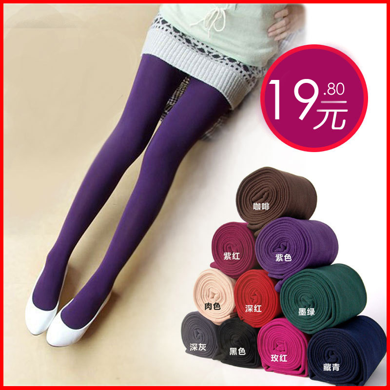 2012 autumn and winter legging women's thickening plus velvet brushed plus size stockings