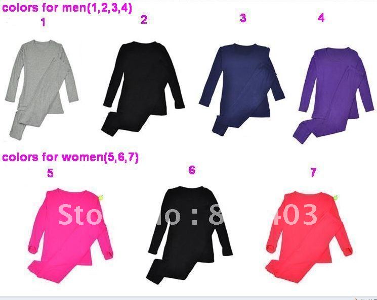 2012 autumn and winter modal cotton fabric thermal underwear lovers set long johns long johns set