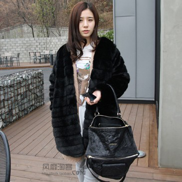 2012 autumn and winter new arrival faux outerwear female medium-long high quality formal