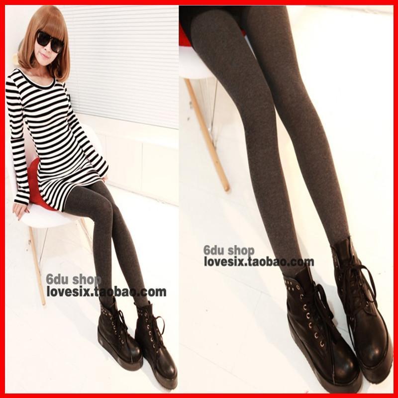 2012 autumn and winter new arrival stockings thermal legging pants step ankle length trousers socks female