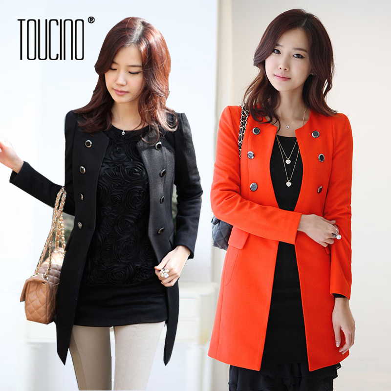 2012 autumn and winter new arrival trench autumn fashion elegant slim trench outerwear women's