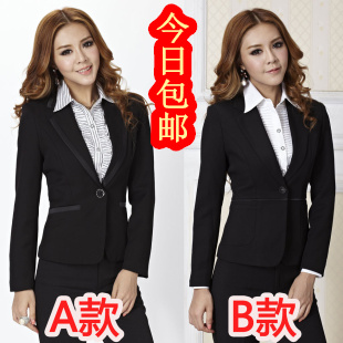 2012 autumn and winter ol work wear professional set formal fashion long-sleeve women's work wear suits