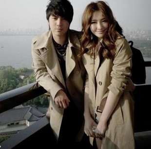 2012 autumn and winter plus size slim solid color trench outerwear overcoat lovers male women's