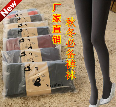 2012 autumn and winter plus velvet bamboo charcoal warm pants legging stockings step on the foot ankle length pants female