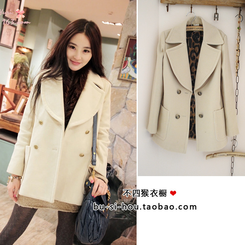 2012 autumn and winter professional asuka double breasted wool coat suit trench outerwear 3 1023