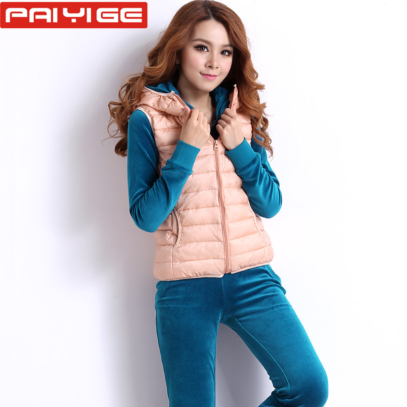 2012 autumn and winter slim cotton-padded jacket small vest wadded jacket outerwear women's short design with a hood vest