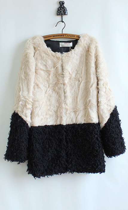 2012 autumn and winter the stereoselectivity colorant match quality medium-long fur coat