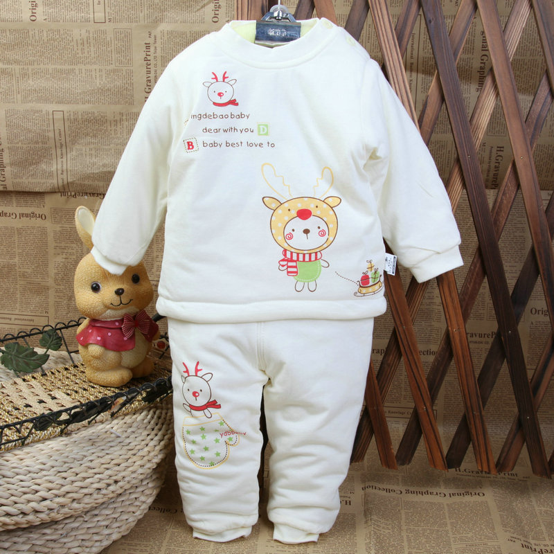 2012 autumn and winter thickening set child antarctic cotton thickening thermal underwear male set y1448