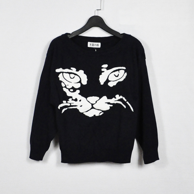 2012 autumn and winter vivi8 vintage hot-selling women's cat sweater SH