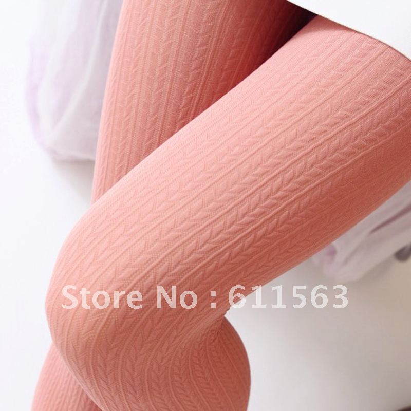 2012 autumn and winter wheat pantyhose multicolour stockings women's velvet legging socks