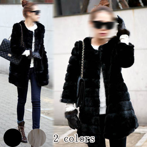 2012 autumn and winter women 45888 elegant medium-long outerwear thermal fur overcoat