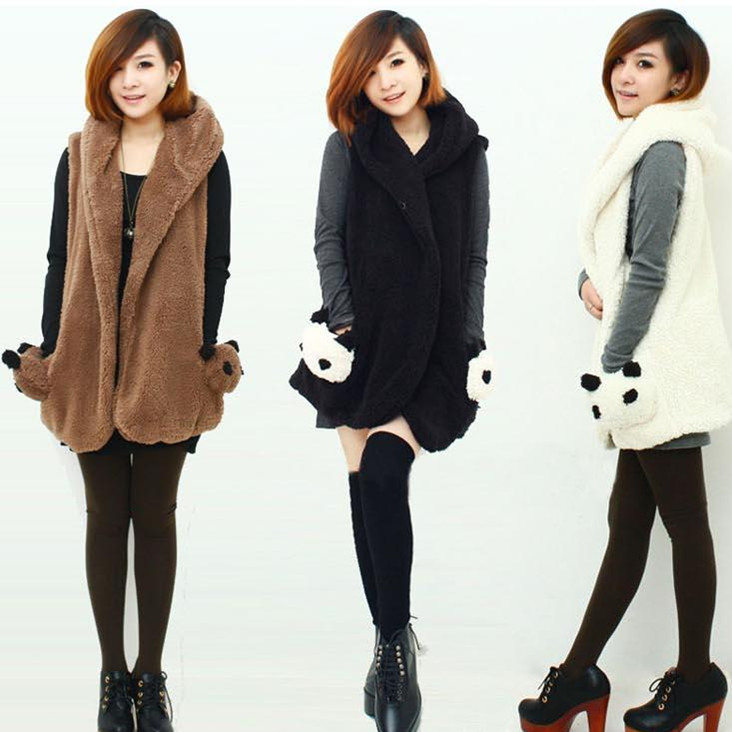 2012 autumn and winter women berber fleece casual fashion vest outerwear plus size female 3 colors